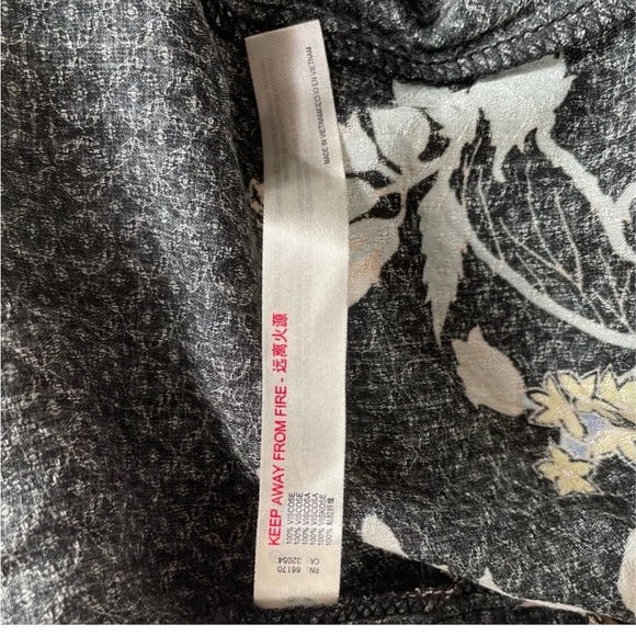 Free People] Black Yellow Paisley Floral Print Wrap Back open Slip Dress - Picture 15 of 16